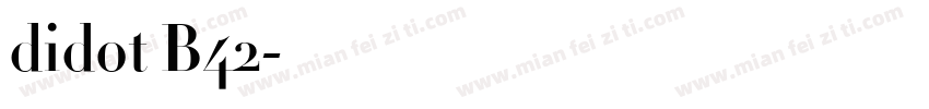 didot B42字体转换